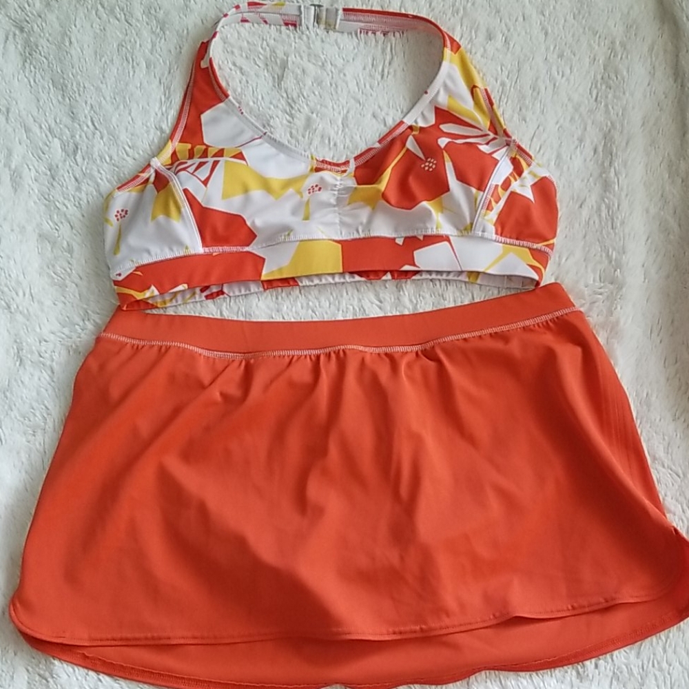 Lands End Skirted Bikini Size 14